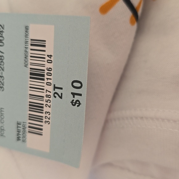 OKIE DOKIE BRAND TODDLER BOYS LONG SLEEVES WHITE CHRISTMAS TREE TEE SIZE 2T - Picture 5 of 8